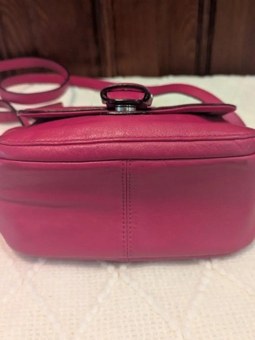 Coach Campbell Soho Flap Buckle Zip Leather Crossbody Camera Bag No. F25150